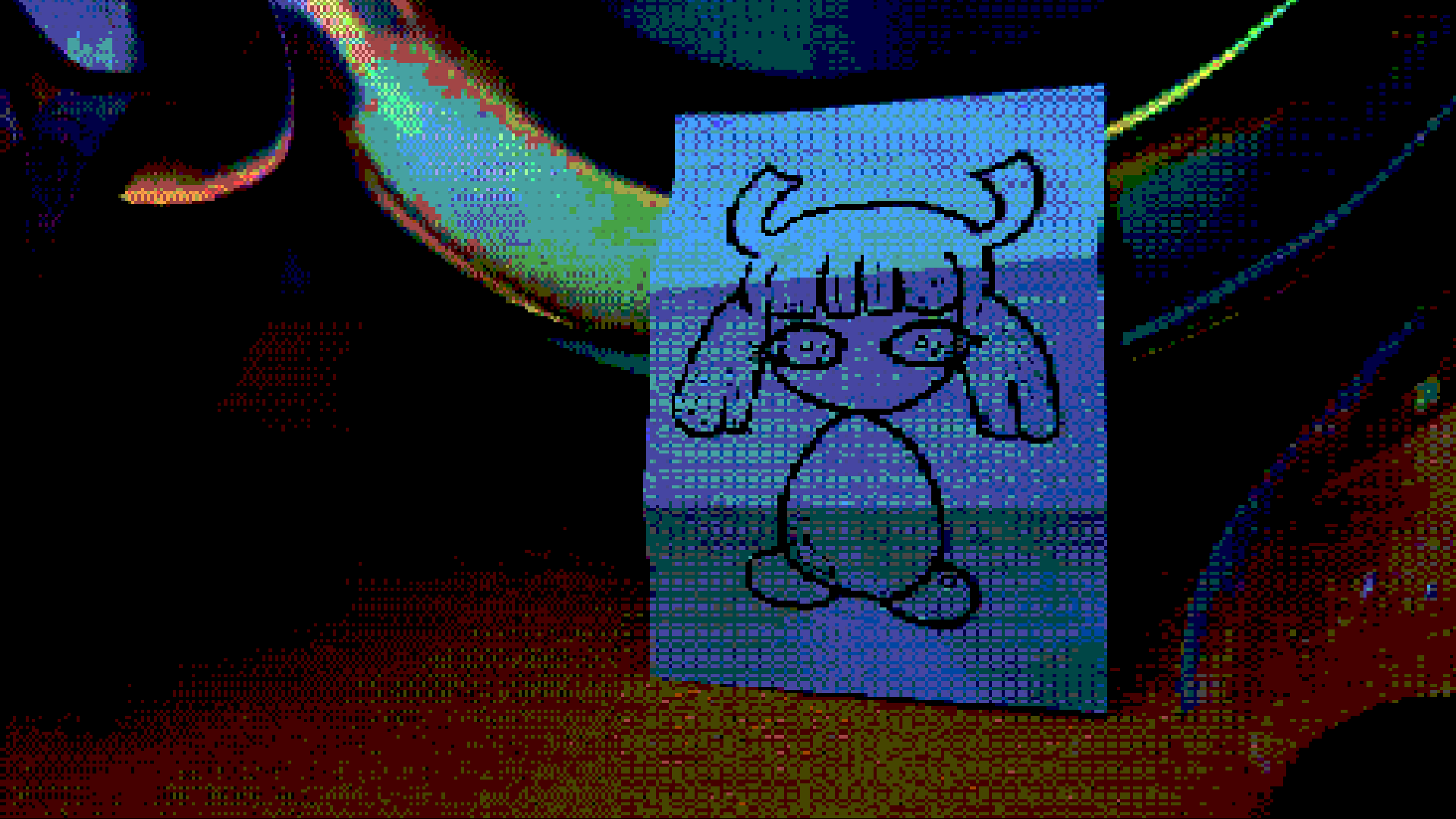 A cute creature made of paper