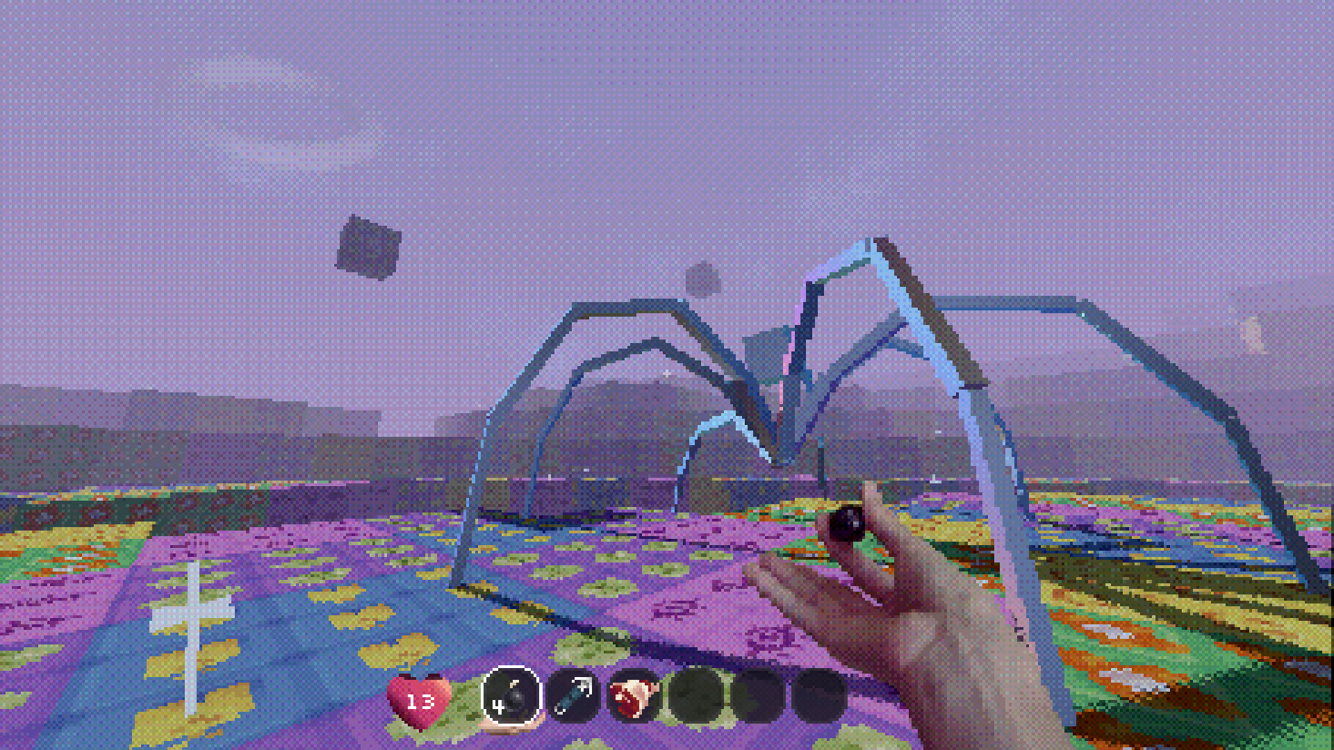 A giant prismatic spider enemys